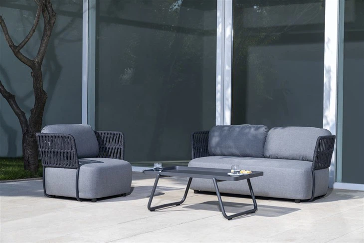 Aveline Luxury Handcrafted Rope Weave Outdoor Sofa