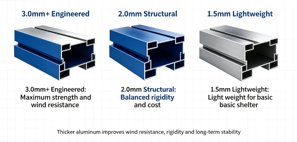Commercial Motorized Pergola: Aluminum & Thickness Guide Commercial Motorized Pergola: Aluminum & Thickness Guide