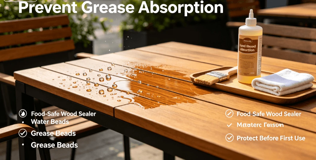 How to Prevent Food Stains & Grease Absorption on Teak Dining Tables How to Prevent Food Stains & Grease Absorption on Teak Dining Tables