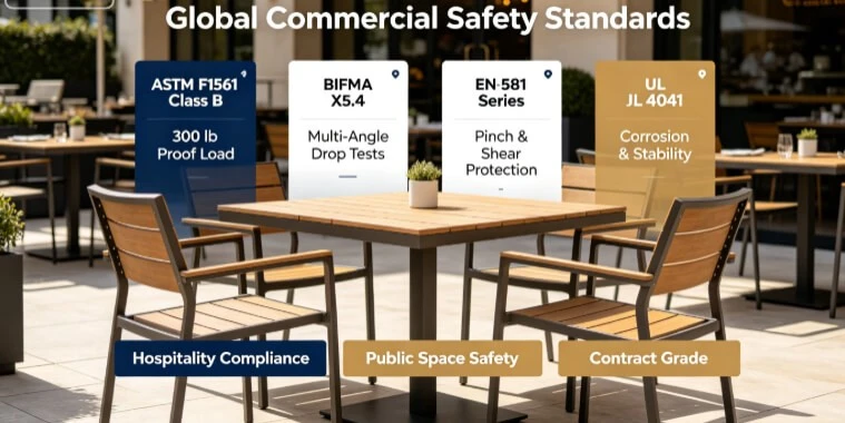 What Safety Standards Must Commercial Patio Furniture Meet? What Safety Standards Must Commercial Patio Furniture Meet?