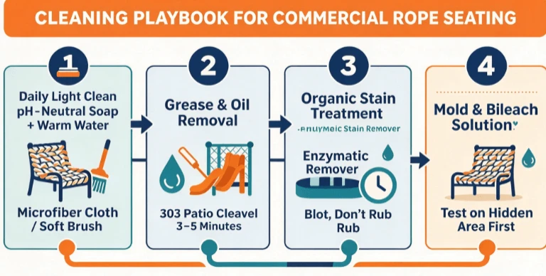 CLEANING PLAYBOOK FOR COMMERCIAL ROPE SEATING CLEANING PLAYBOOK FOR COMMERCIAL ROPE SEATING