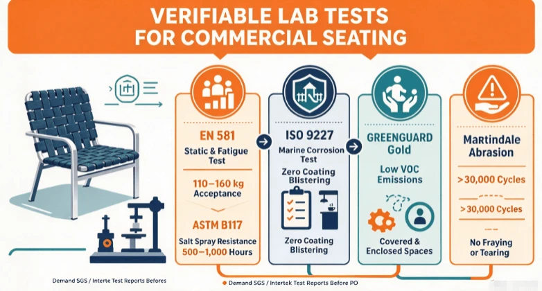 VERIFIABLE LAB TESTSFOR COMMERCIAL SEATING VERIFIABLE LAB TESTSFOR COMMERCIAL SEATING