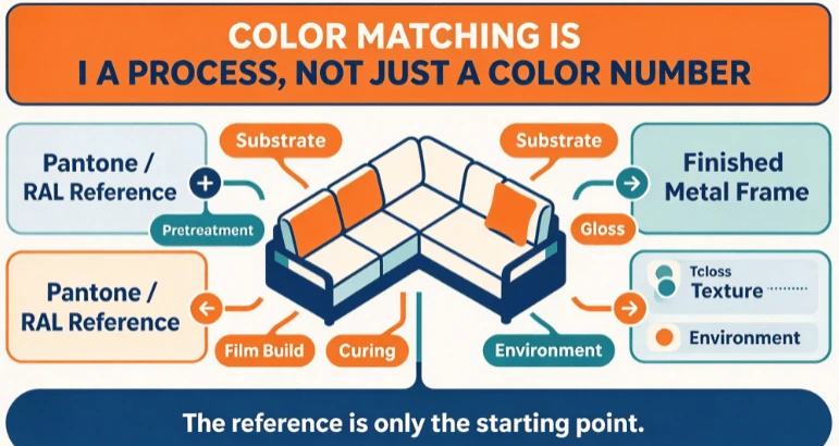 COLOR MATCHINGISI A PROCESS, NOT JUST A COLOR NUMBER COLOR MATCHINGISI A PROCESS, NOT JUST A COLOR NUMBER