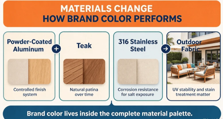 MATERIALS CHANGEHOW BRAND COLOR PERFORMS MATERIALS CHANGEHOW BRAND COLOR PERFORMS