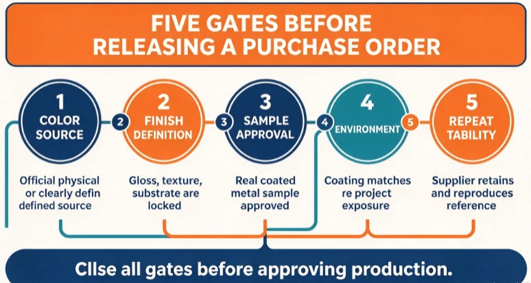 FIVE GATES BEFORE RELEASING A PURCHASE ORDER FIVE GATES BEFORE RELEASING A PURCHASE ORDER