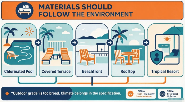 Luxury Resort Outdoor Furniture: Materials Should Follow The Environment Luxury Resort Outdoor Furniture: Materials Should Follow The Environment