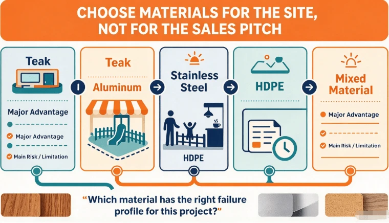 Choose Materials For The Site, Not For The Sales Pitch Choose Materials For The Site, Not For The Sales Pitch