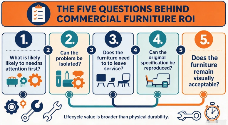 The Five Questions Behind Commercial Furniture ROI The Five Questions Behind Commercial Furniture ROI