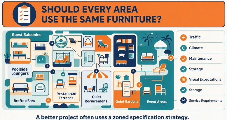 Should Every Area In A Resort Use The Same Furniture? Should Every Area In A Resort Use The Same Furniture?