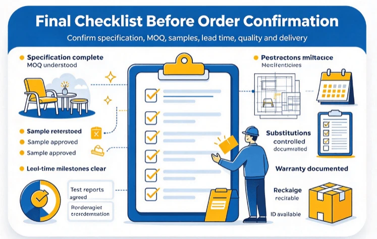 Final Checklist Before Confirming The Order Final Checklist Before Confirming The Order