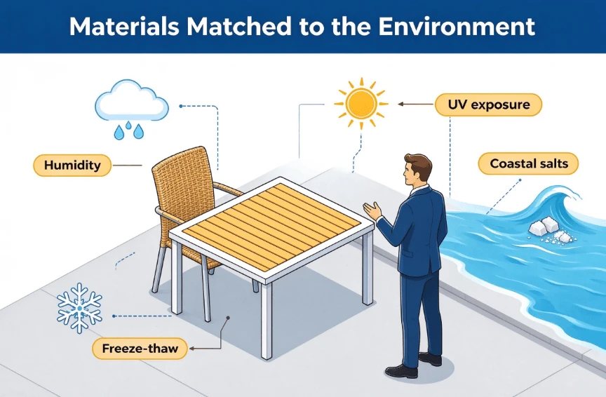 Environmental Exposure And Outdoor Furniture Materials Environmental Exposure And Outdoor Furniture Materials