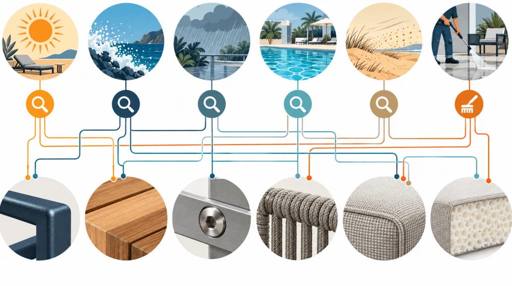 How to choose the material for outdoor furniture? How to choose the material for outdoor furniture?