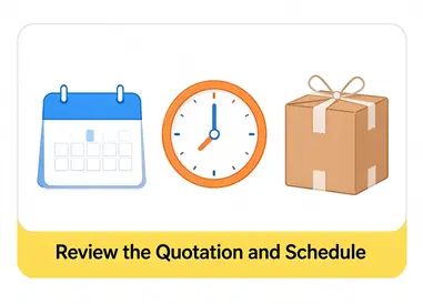 Review The Quotation And Schedule Review The Quotation And Schedule