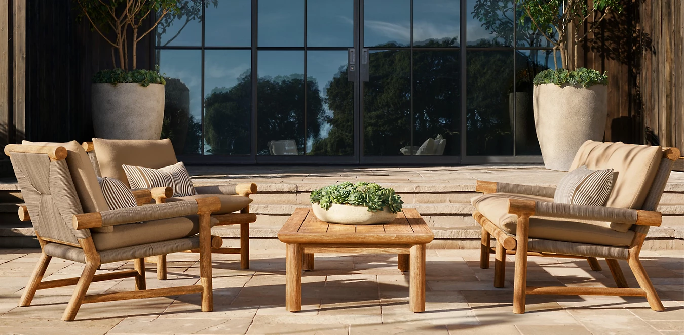 Premium lindon Teak Outdoor Sofa Set | Howvin Furniture Premium lindon Teak Outdoor Sofa Set | Howvin Furniture
