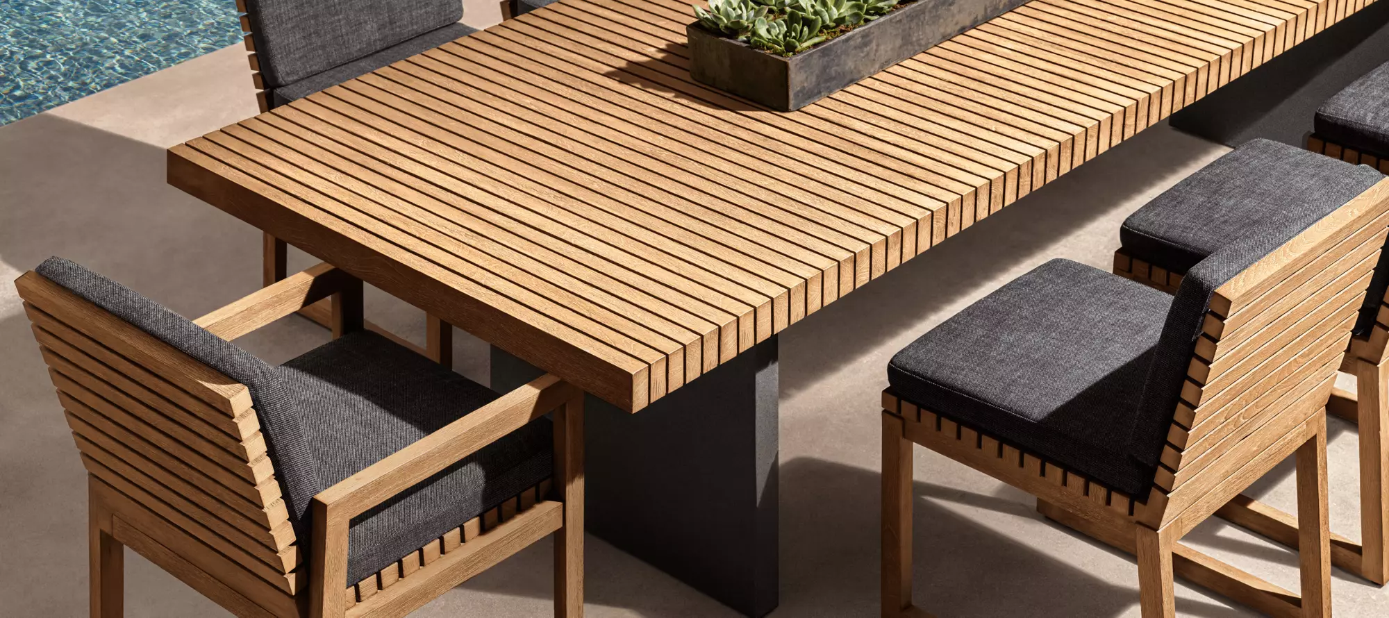 Buy Caicos Teak Outdoor Sofa Set | Howvin Luxury