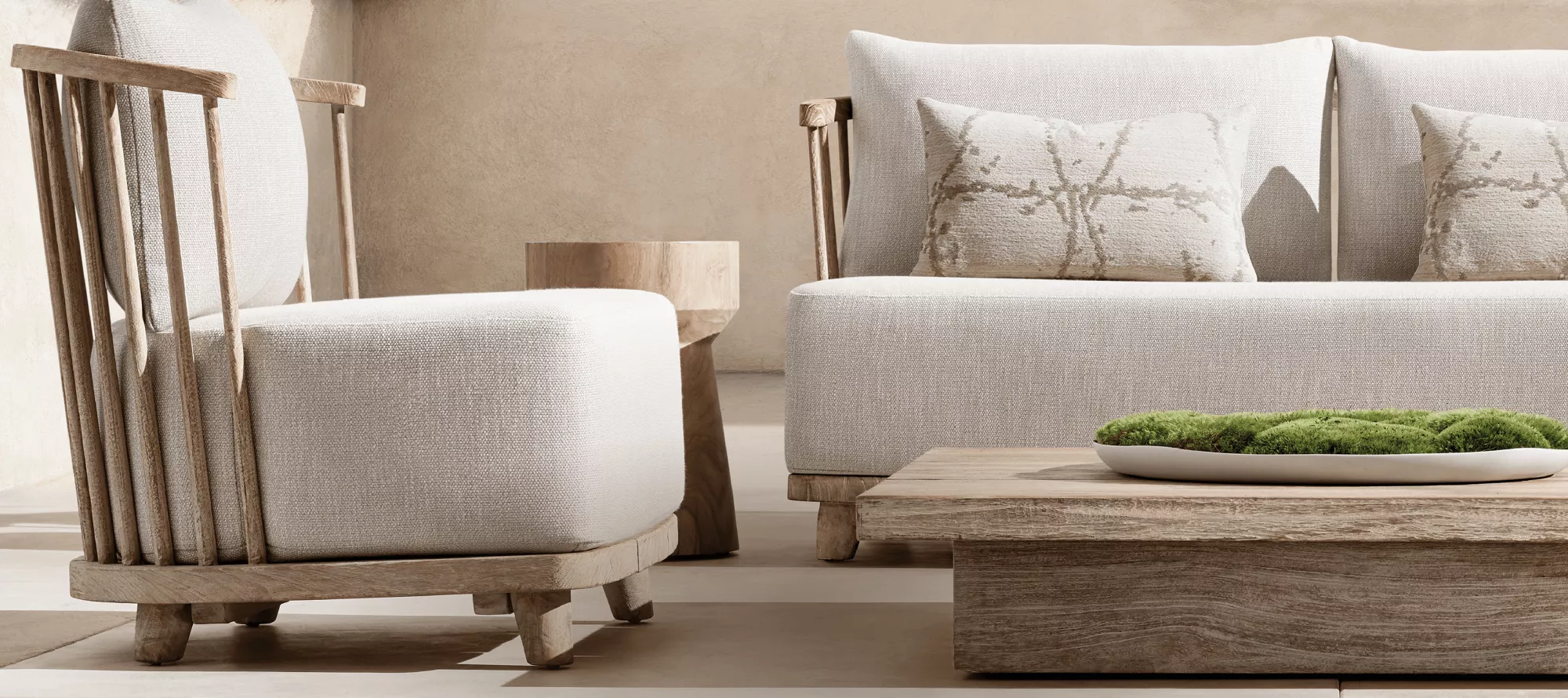 Cala Teak Outdoor Sofa Set | Luxury Outdoor Seating