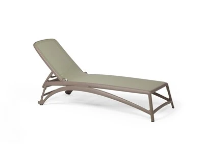 Atlantic Commercial Pool Sun Lounger H-880032L | Stackable Resin Outdoor Chaise Lounge