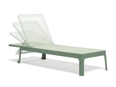 H-880037L Commercial Resin Sun Lounger | Stackable Poolside Chaise For Hospitality Projects