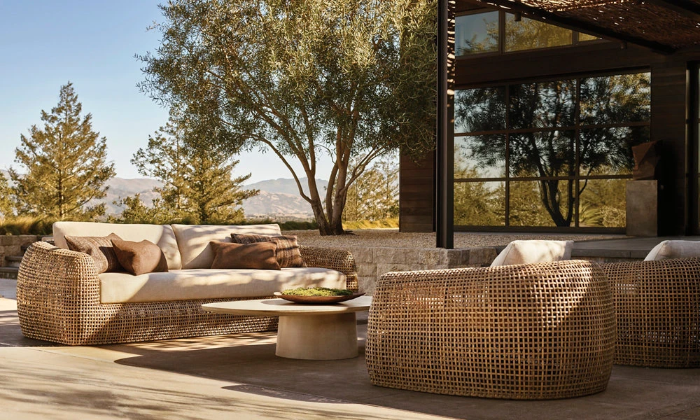 Gemini All-Weather Wicker Sofa | Luxury Outdoor Furniture