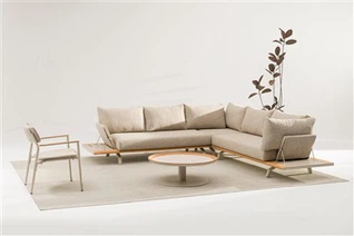 Luxury Outdoor Sectional Sofa With Teak