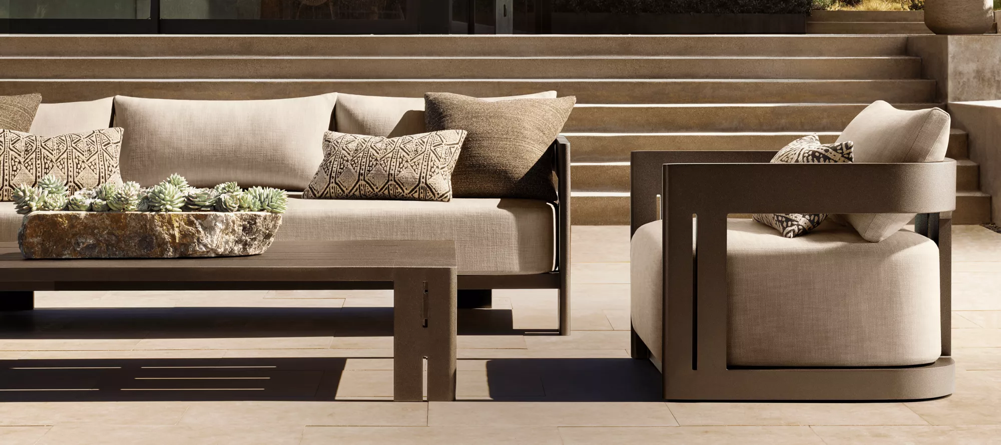 Matira Teak Outdoor Sofa Set | Premium Commercial Furniture
