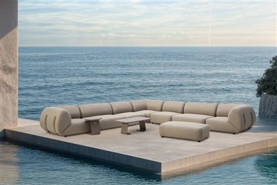 Valenya Premium Luxury Outdoor Aluminum Frame Sofa