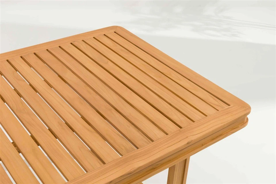 Teak Slat Outdoor Bench factory