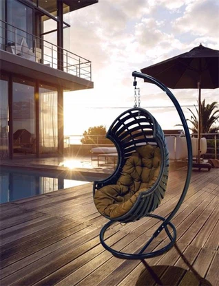 Outdoor Metal Swing Chair Patio