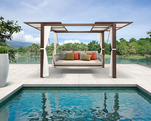Outdoor Swing Bed with Canopy