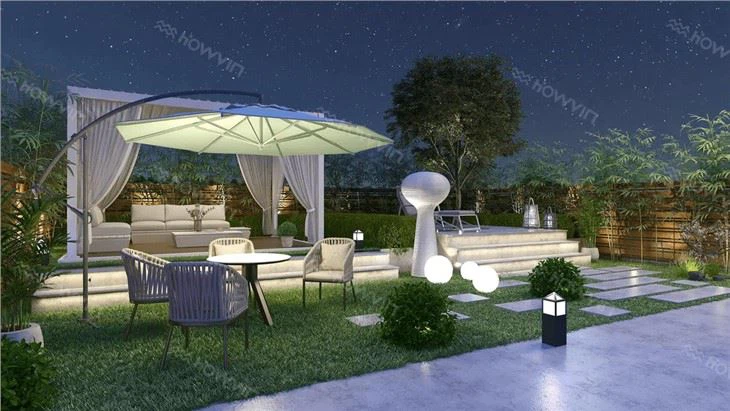 Aluminium Slat Roof Gazebo Pergola