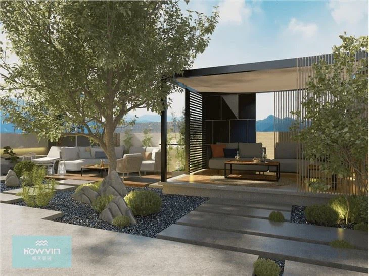 Aluminium Slat Roof Gazebo Pergola