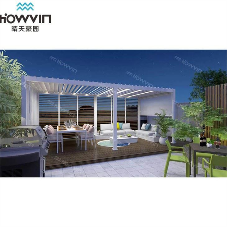 Modern Casual Outdoor Garden Pavilion Four Corners of The Backyard Patio Gazebo Aluminum ...