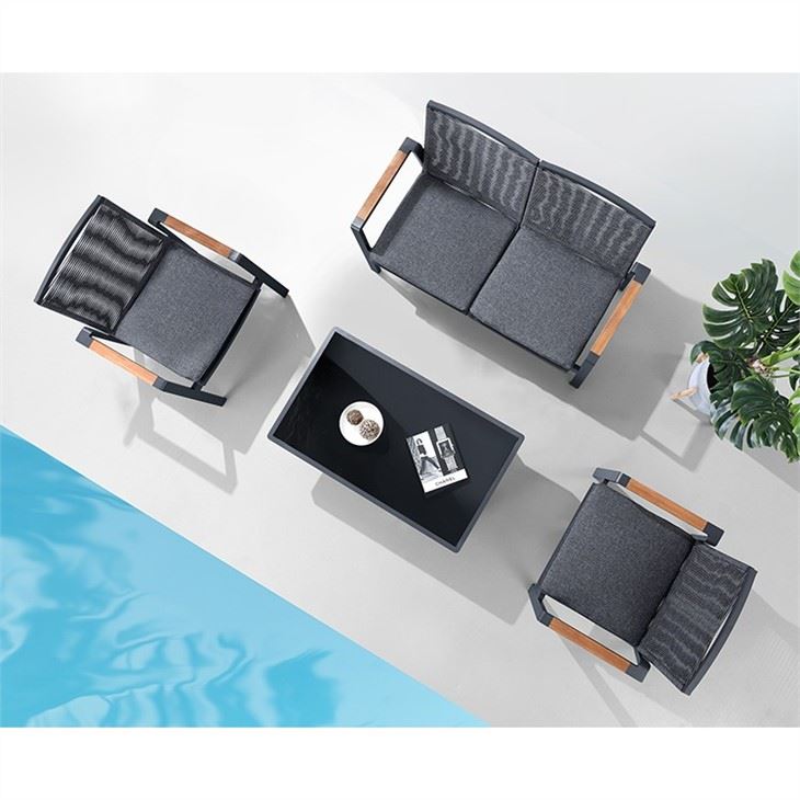 Courtyard Teak Outdoor Sectional Sofa