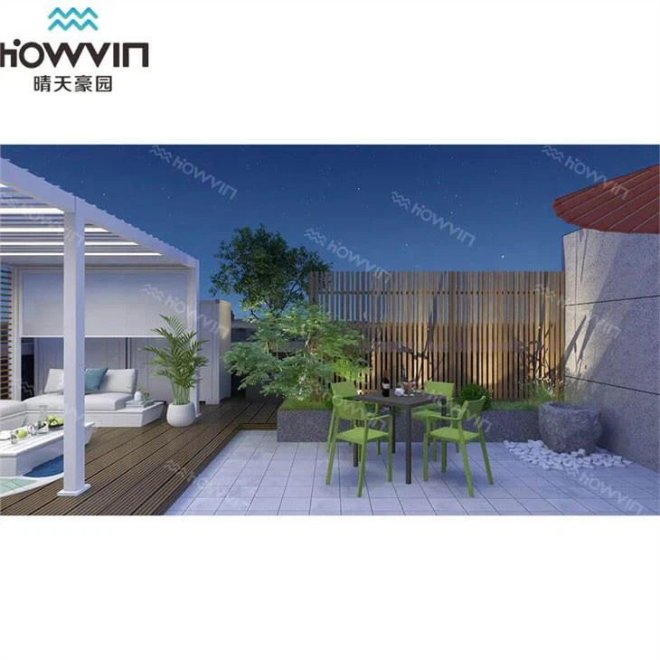 Outdoor Waterproof Aluminium Garden Outdoor Electric Pergola with Louvers