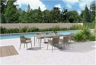 The Rope Series Aluminium Dining Set