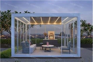 HOWVIN Outdoor Aluminum Series Pergola Manuel Patio Pool Beach Garden Home Use