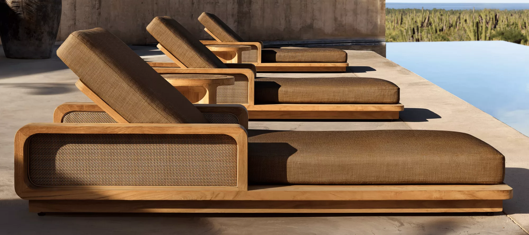 Santiago Luxury Teak Outdoor Sofa Set | Howvin Furniture factory